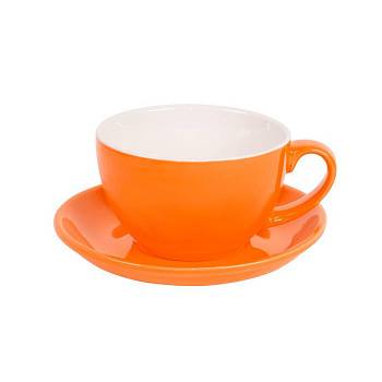 Чайная/кофейная пара CAPPUCCINO, оранжевый, 260 мл, фарфор Чайная/кофейная пара CAPPUCCINO, оранжевый, 260 мл, фарфор