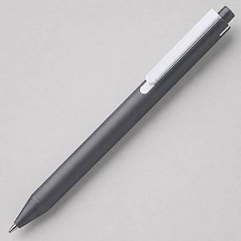 Пластиковая шариковая ручка "Эрика" из RABS, серый/белый