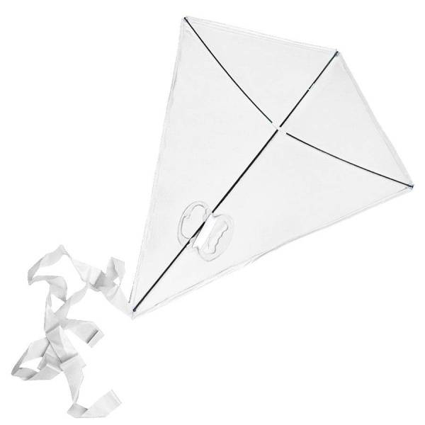 Воздушный змей "РОМБ", белый, 70*60 см, полиэстер