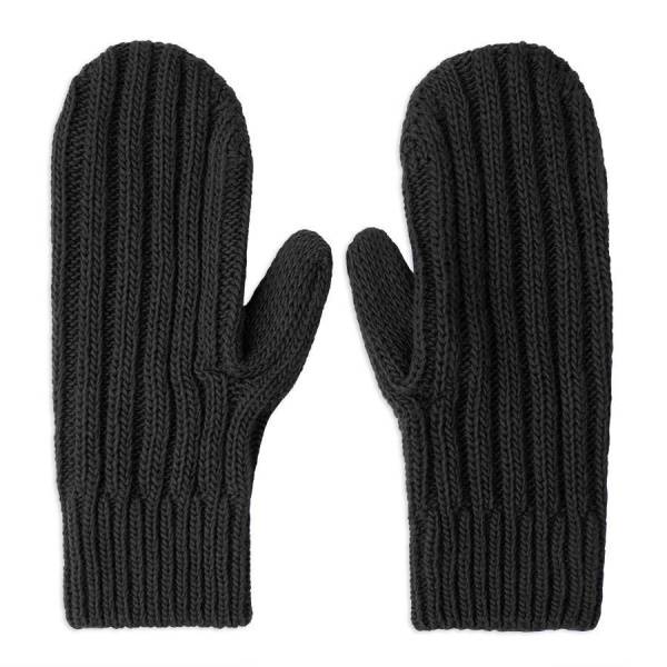 Варежки вязаные НАСВЯЗИ©, бежевый меланж, 30% шерсть