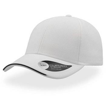 Бейсболка "ESTORIL ", 6 клиньев, застежка на липучке, белый, 100% полиэстер,  250 г/м2