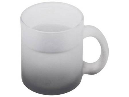 Стеклянная матовая кружка с градиентом для сублимации, черный "Ombre Sub"