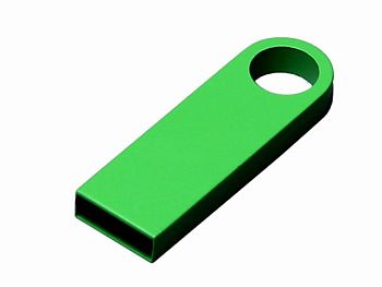 USB 2.0-флешка на 128 Гб с мини чипом и круглым отверстием, зеленый USB 2.0-флешка на 128 Гб с мини чипом и круглым отверстием, зеленый