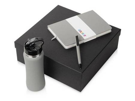 Подарочный набор c блокнотом C1, ручкой и бутылкой