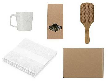 Подарочный набор для ванны с полотенцем, расческой и кружкой