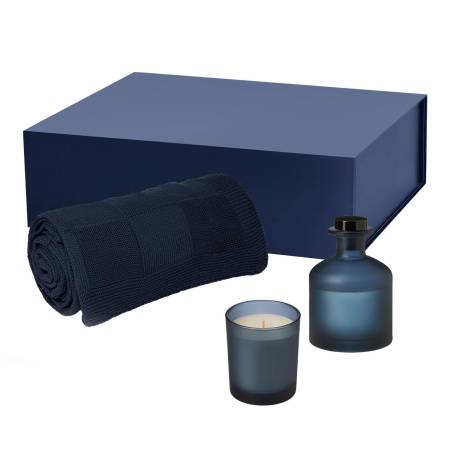 Подарочный набор Enigma, Fado, синий (свеча, диффузор