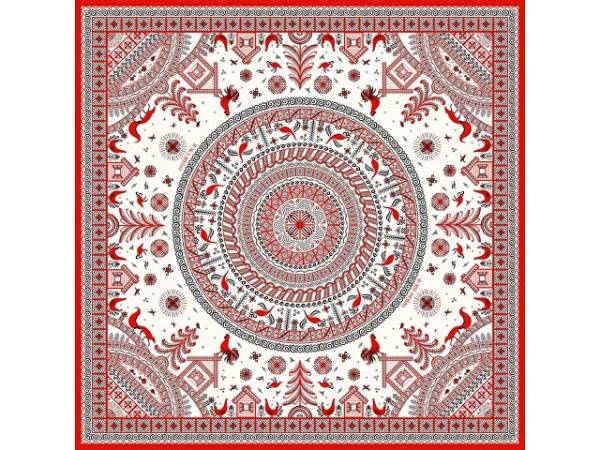 Платок «Мезенская роспись»