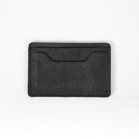Картхолдер кожаный черный
