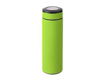 Вакуумный термос "Vacuum Flask C1", soft touch, 420мл, зеленое яблоко