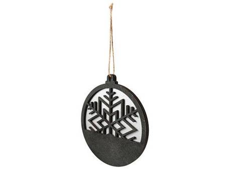 Подвеска деревянная "Noirflake"