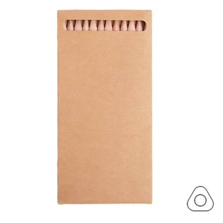 Набор цветных карандашей KINDERLINE middlel,12 цветов, дерево, картон