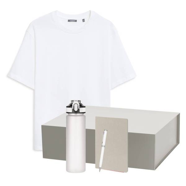 Набор с одеждой RUST NEO (футболка, бутылка, ежедневник, ручка), белый