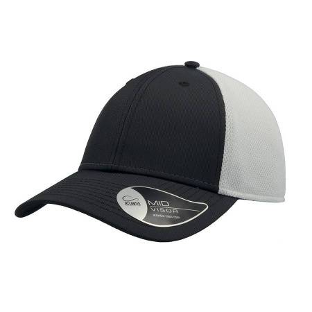 Бейсболка "Campus", белый/бордовый, 100% полиамид, 224 г/м2