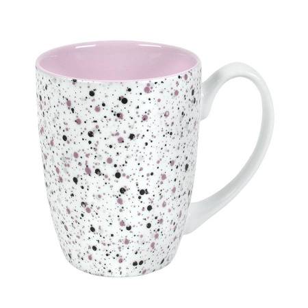 Кружка TERRAZZO, белый с розовым, 330мл