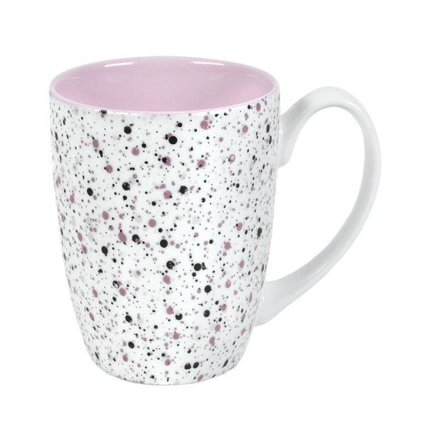 Кружка TERRAZZO, белый с розовым, 330мл