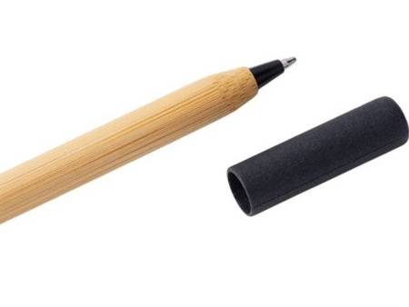 Вечный карандаш и ручка из бамбука "Black bamboo", натуральный и черный