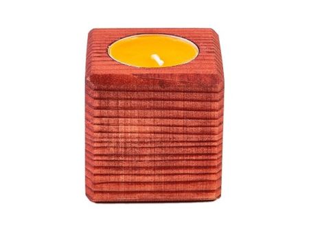 Свеча в декоративном подсвечнике «Клубника»