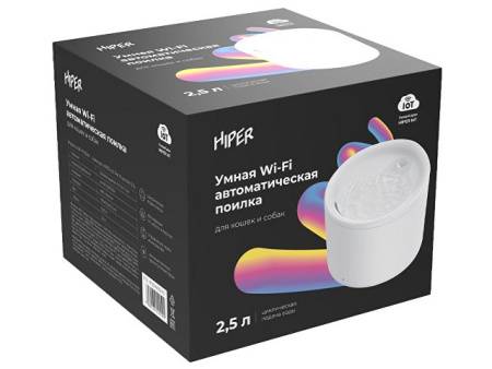 Умная Wi-Fi поилка «IoT Pet Fountain», 2500 мл, белый