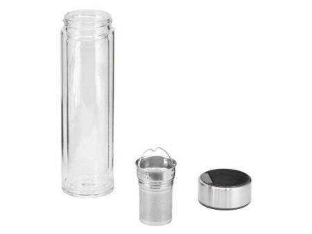 Стеклянный термос с индикатором температуры "Tapp", 500 мл, серебристый