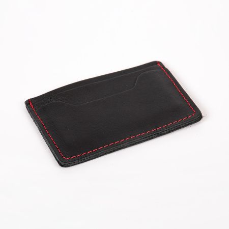 Картхолдер кожаный черный
