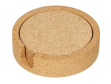 Набор костеров из пробки на подставке из пробки "Krock"