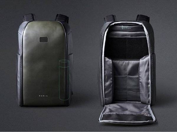 Водостойкий антикражный бизнес рюкзак FlipPack для ноутбука 15.6"