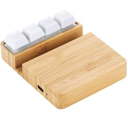 Беспроводное зарядное устройство ClickPad (10W) в виде подставки для телефона, с клавишами анти-стресс