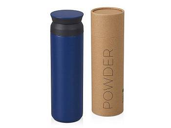 Вакуумный термос "Powder" 500 мл, тубус, темно-синий Вакуумный термос "Powder" 500 мл, тубус, темно-синий