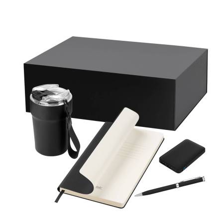 Подарочный набор Monaco, белый (термокружка, аккумулятор, ежедневник