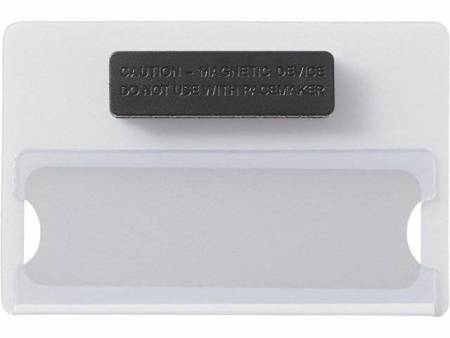 Бейдж с загибушкой(литой) 90х60мм, белый