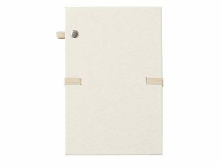 Блокнот с подставкой для телефона из пробки "Milky S", молочно-белый