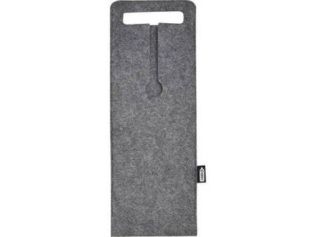 Felta Мешок для вина из переработанного фетра, сертифицированного согласно GRS, емкостью 75 мл - средне-серый