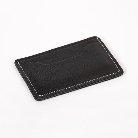 Картхолдер кожаный черный