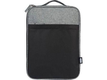 Двухцветный чехол для ноутбука 14" Reclaim объемом 2,5 л, изготовленный из переработанных материалов по стандарту GRS, серый яркий