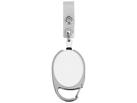 Ретрактор с клипом, белый/серебристый
