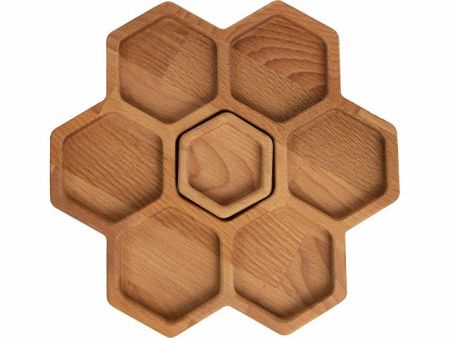 Менажница соты с одной соусницей "Соты"