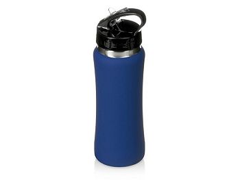 Бутылка для воды "Bottle C1", сталь, soft touch, 600 мл, темно-синий Бутылка для воды "Bottle C1", сталь, soft touch, 600 мл, темно-синий