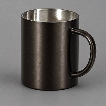Стальная кружка с двойными стенками "Altai", gun metal