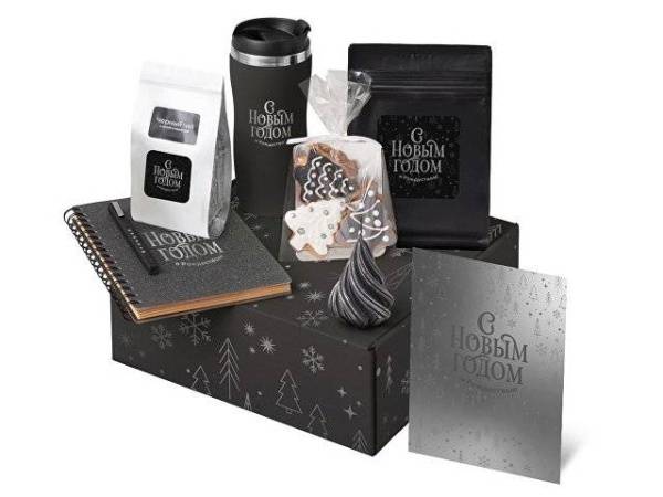 Подарочный набор «Re:Charge» с термокружкой, кофе и блокнотом