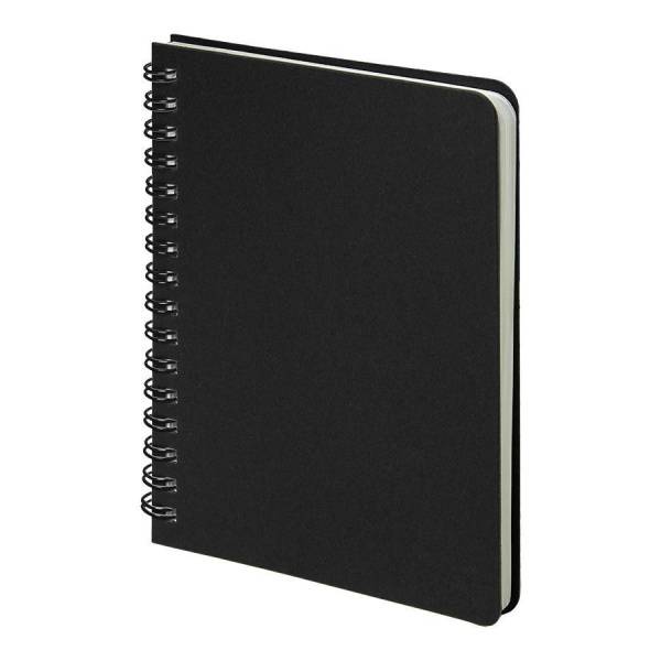 Блокнот на двойной пружине HELIX MINI, 105 х 150  мм, черный