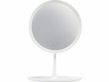 Косметическое зеркало с LED-подсветкой "Beautific", белый