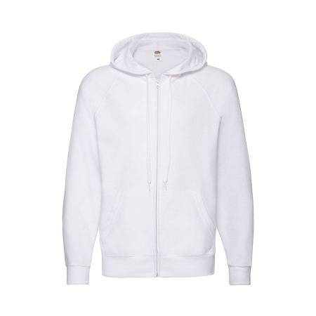 Толстовка без начеса "Lightweight Hooded Sweat",  белый, S, 80% х/б 20% полиэстер