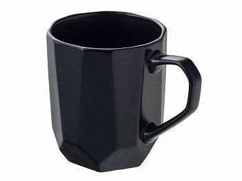 Кружка с гранями Amery, 310мл, черный матовый