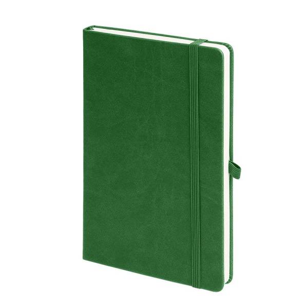 Бизнес-блокнот "Justy", 130*210 мм, желтый, твердая обложка,  резинка 7 мм, блок-линейка, тиснение