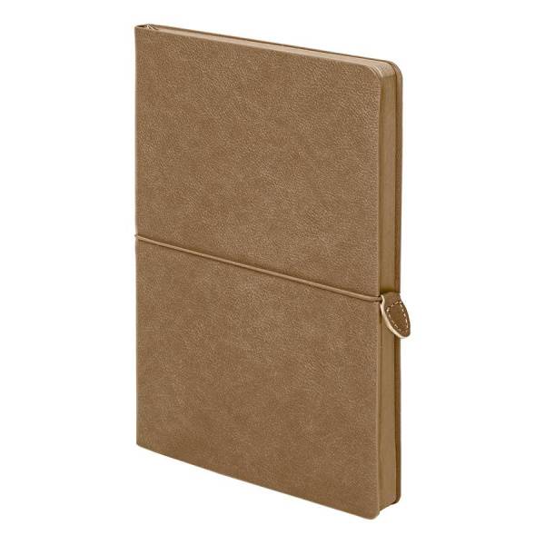 Ежедневник недатированный Fusion, А5, бирюзовый, кремовый блок,