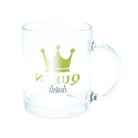 Стеклянная кружка KAFFIR, Сублимация, Белый