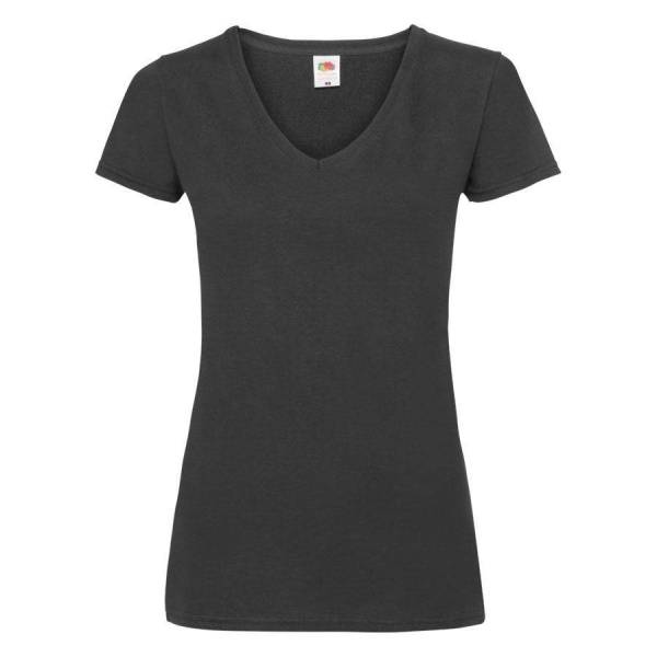 Футболка "Lady-Fit V-Neck T", белый_XS, 95% х/б, 5% эластан