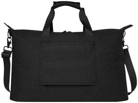 Спортивная сумка для ноутбука с диагональю экрана 15,6 дюйма Turner, изготовленная из переработанных материалов согласно стандарту GRS - сплошной черный