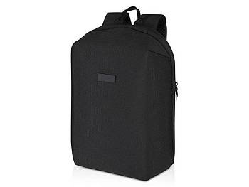 Рюкзак Luma для ноутбука с диагональю экрана 15 дюймов с защитой от кражи объемом 10 л из материала, переработанного по стандарту GRS - сплошной черный