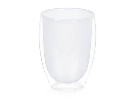 Стакан с двойными стенками, белый внутри